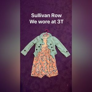 Sullivan Row romper with jacket, we wore at 3T